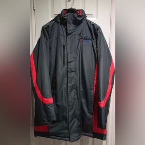 NWOT Gray And Red Sporty Performance Winter Jacket